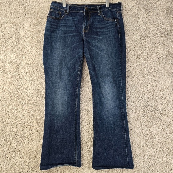Old Navy‎ Jeans Womens 8 Short (Fits 31x25.5) Blue Bootcut Mid Rise Denim Y2K - Picture 1 of 15